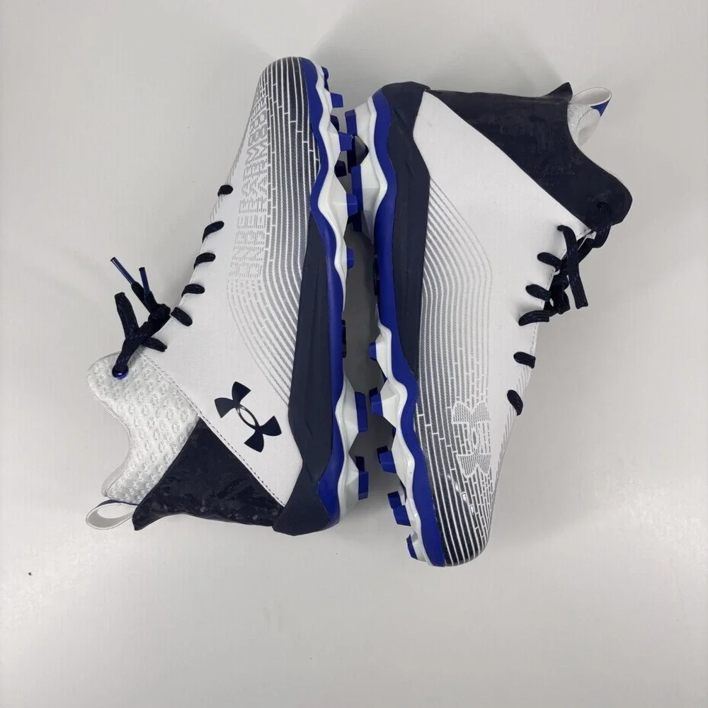 Under Armour‎ Highlight Hammer MC Football Cleats Men's US 11.5 White/Navy/Black